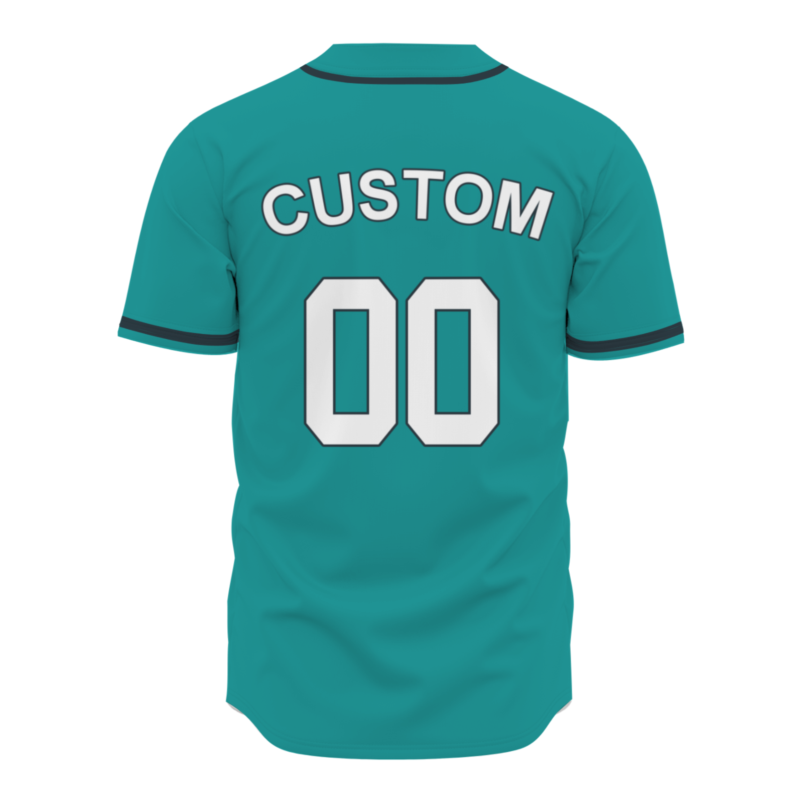 Custom Green White-Black Authentic Baseball Jersey