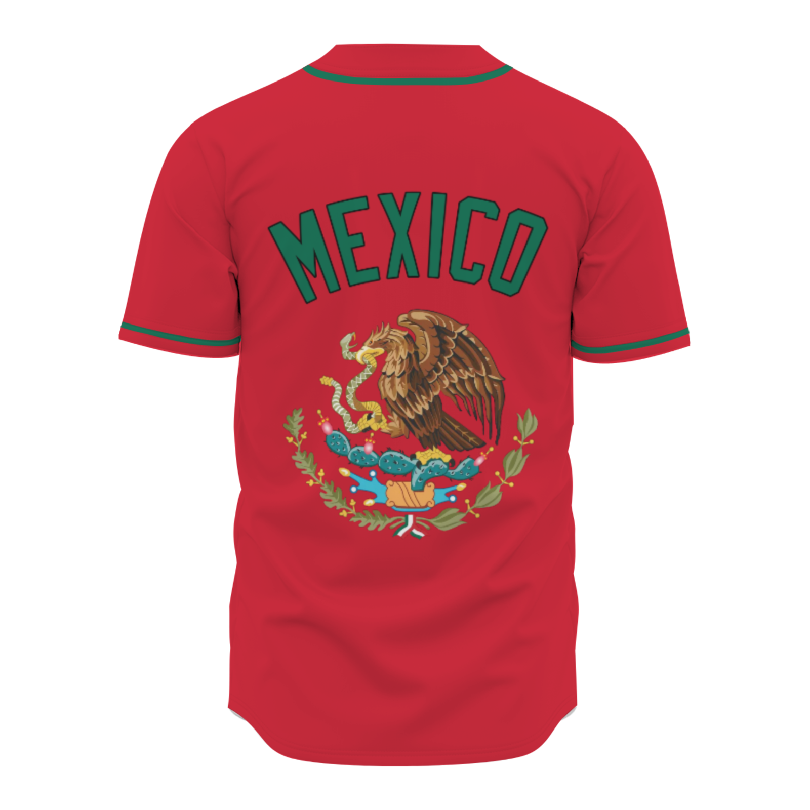 Custom Black Kelly Green-Black Authentic Mexican Flag Fashion Baseball Jersey