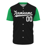 Custom Black White-Black Authentic Two Tone Baseball Jersey