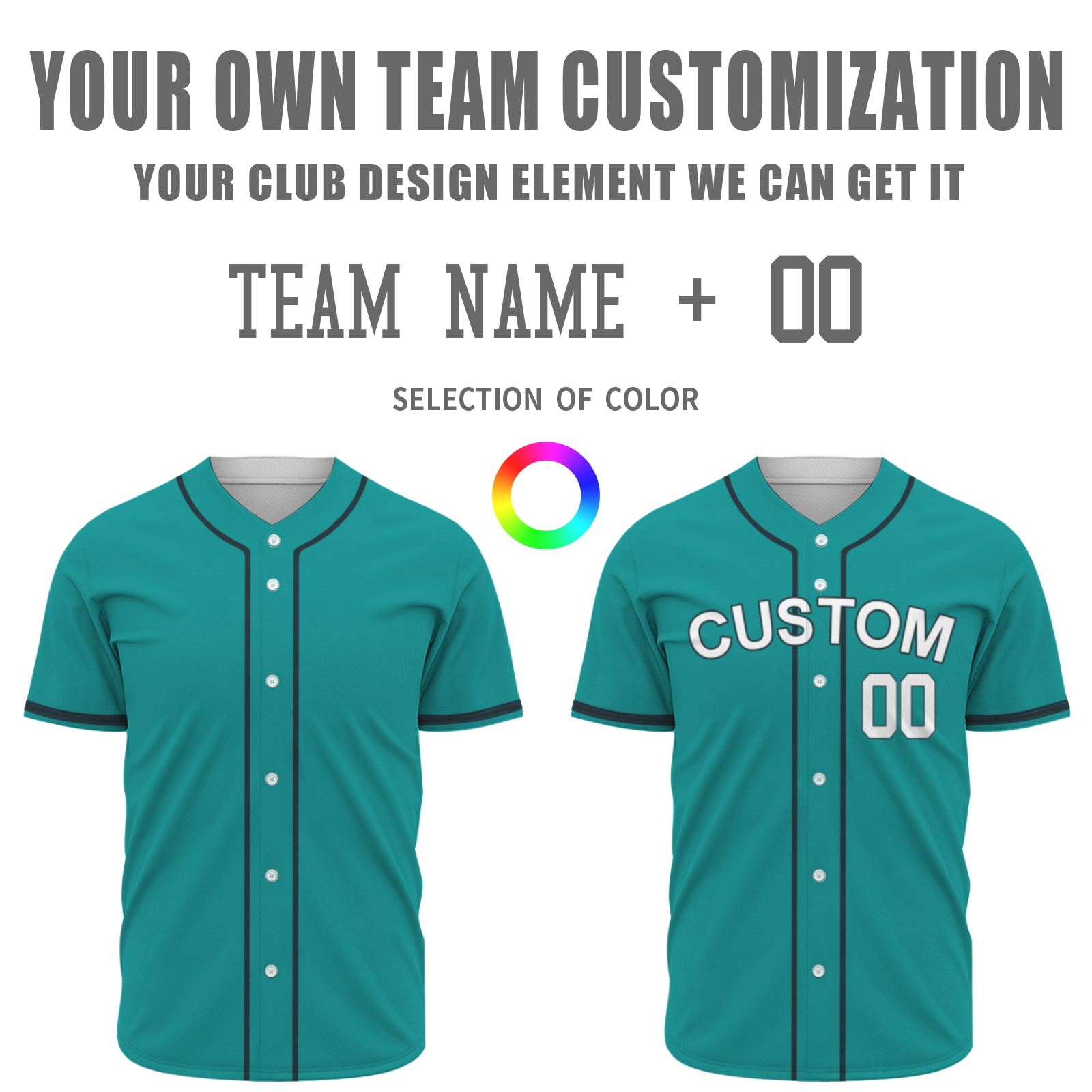 Custom Green White-Black Authentic Baseball Jersey