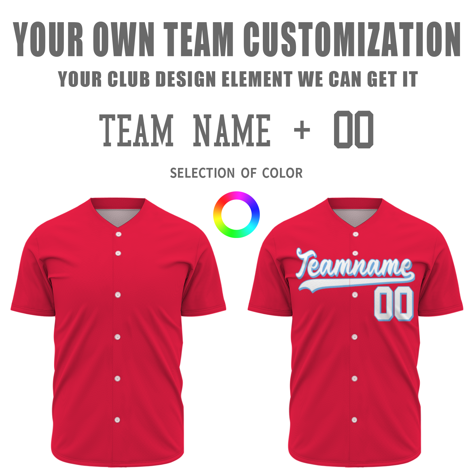 Custom Red White-Blue 3D Authentic Baseball Jersey