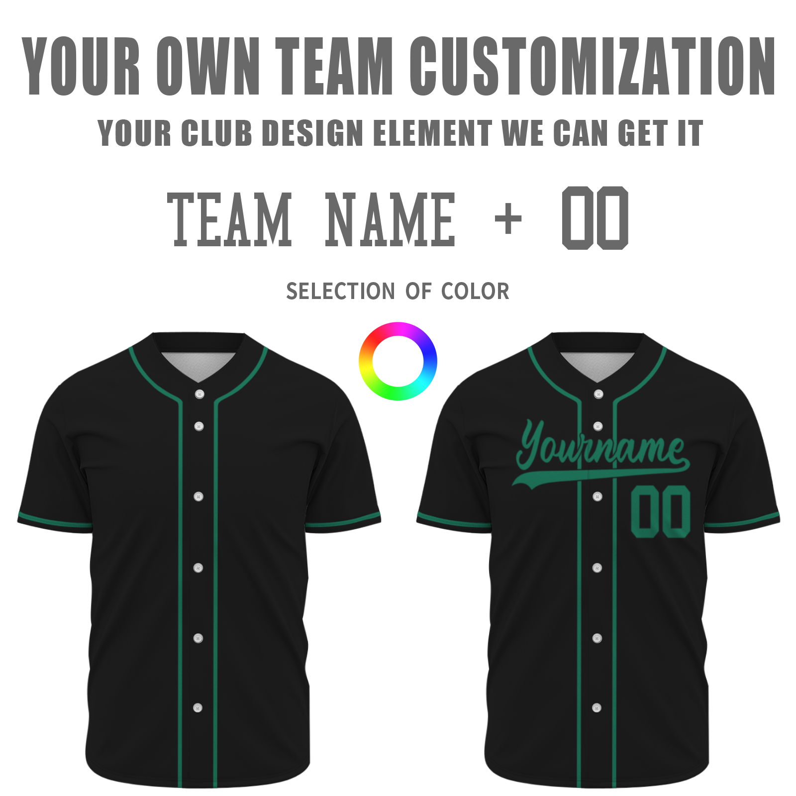 Custom Black Kelly Green-Black Authentic Mexican Flag Fashion Baseball Jersey