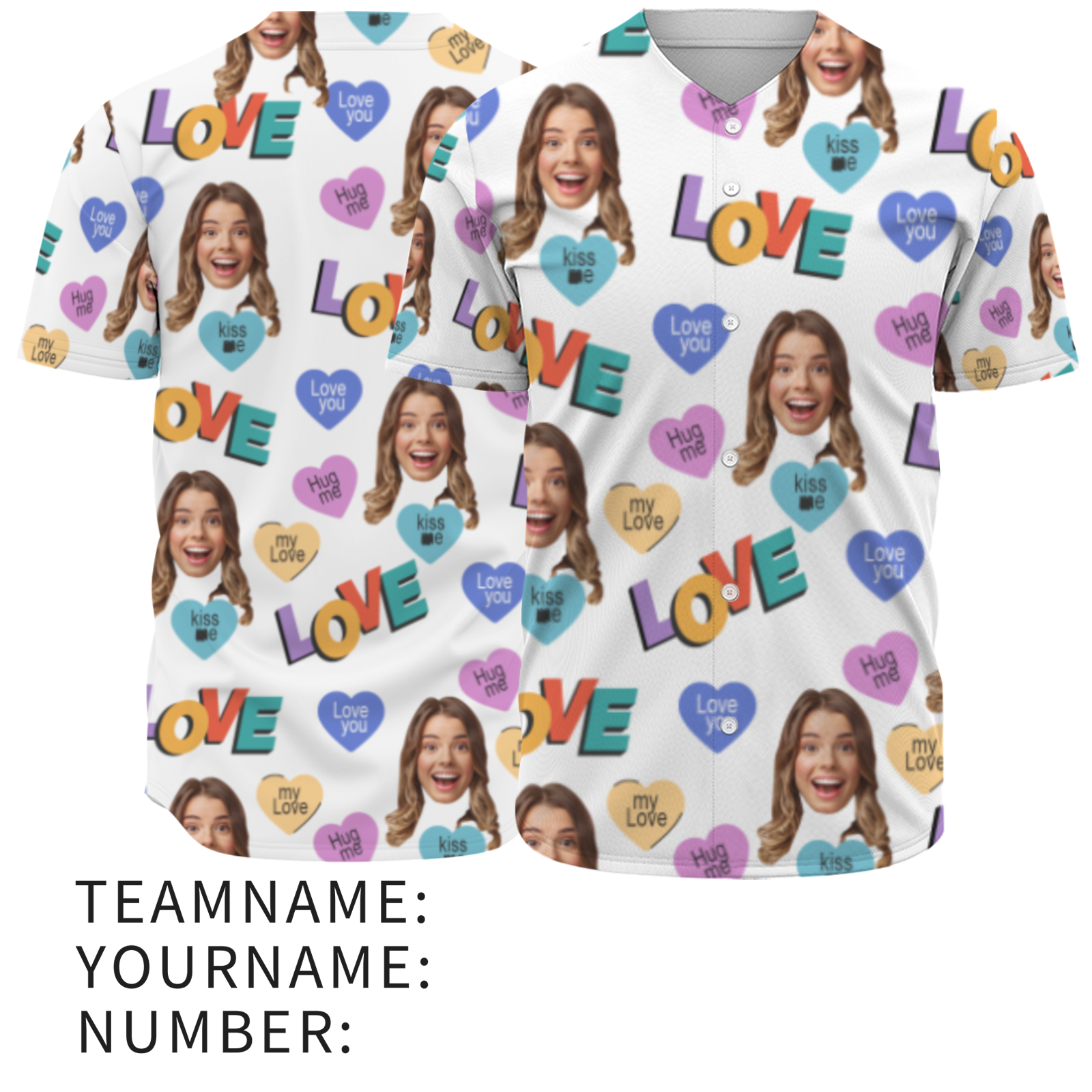 Custom Photo Shirts Personalized Couples Vintage Button Pajamas Valentine's Day Funny Gifts for Men Women