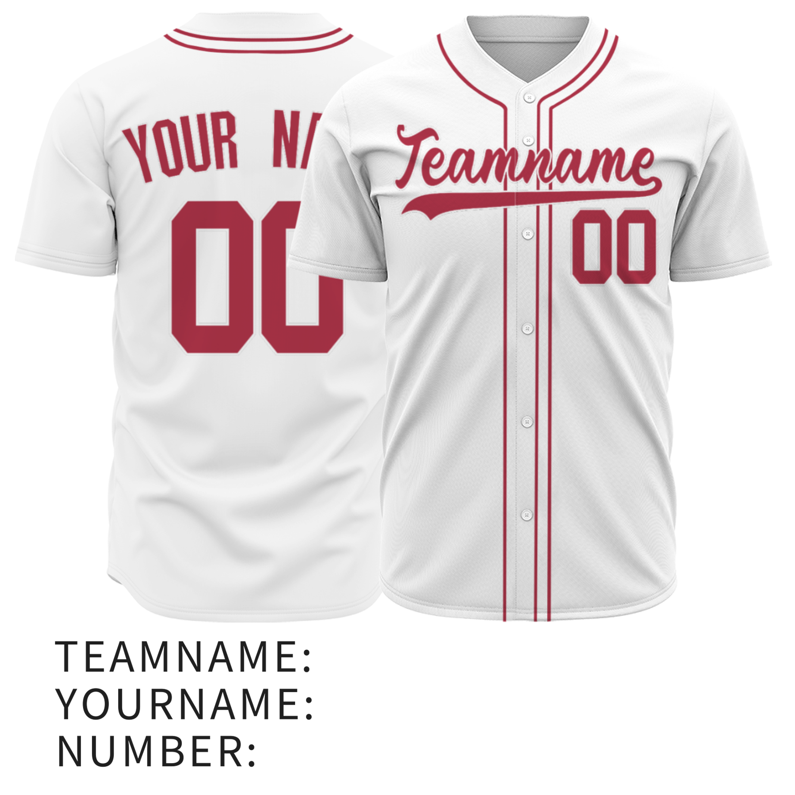 Custom White Black-White Authentic Baseball Jersey