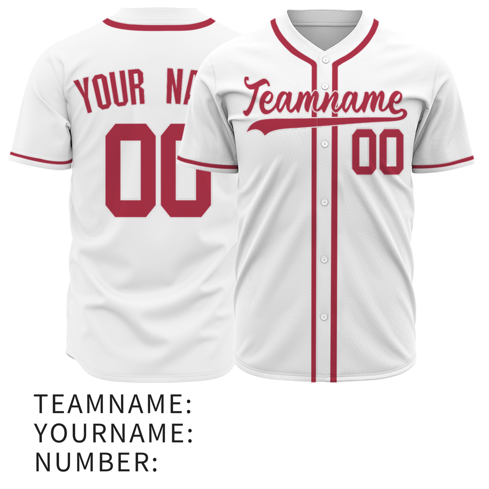 Custom White Black-White Authentic Baseball Jersey