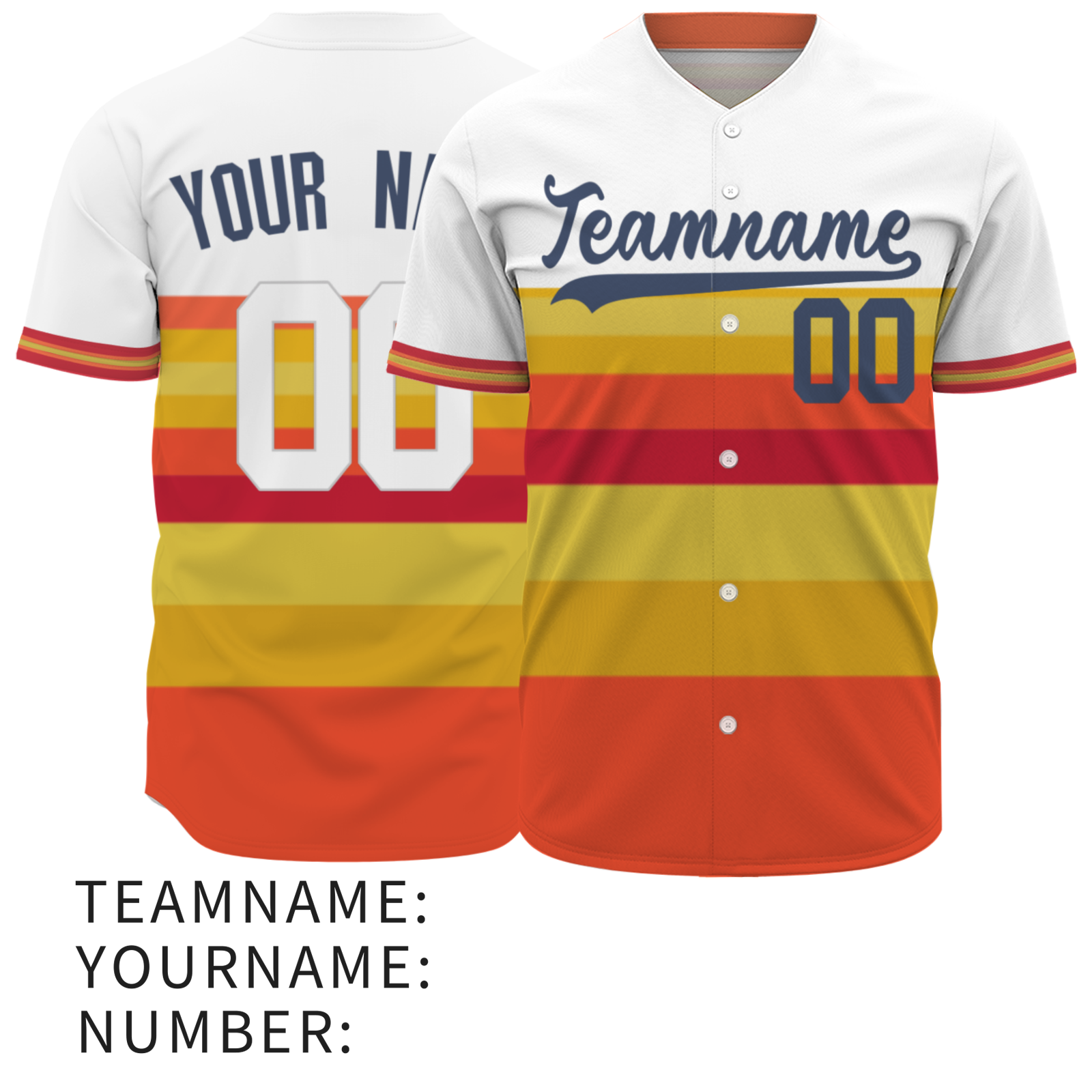 Custom White Yellow Stripes Drak Gray Authentic Baseball Jersey