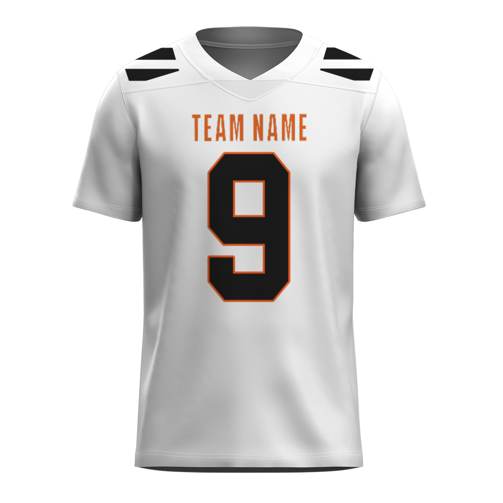 Custom Red White-Orange Authentic Football Jersey