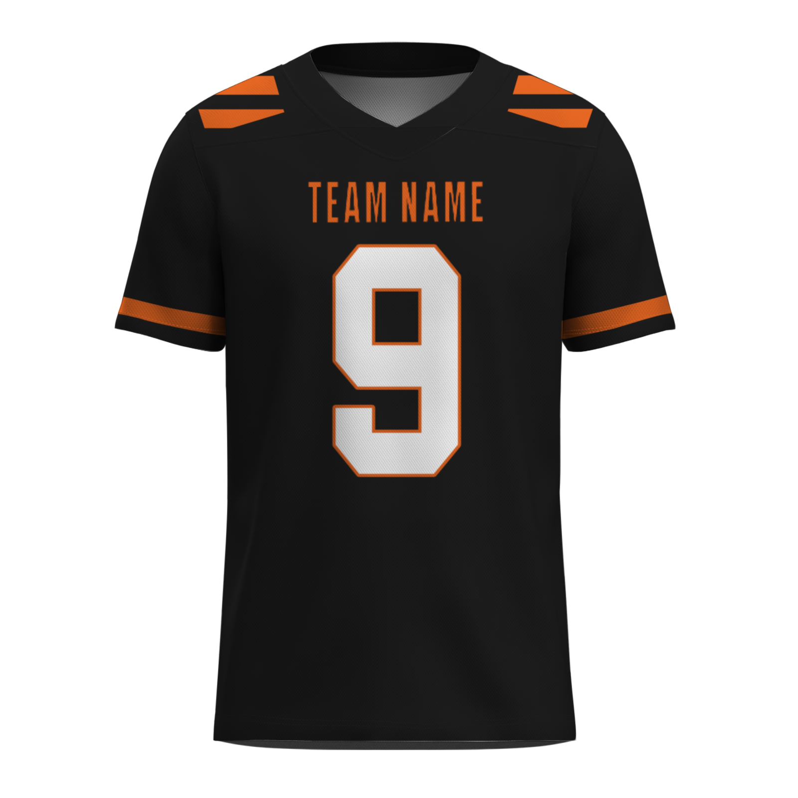 Custom Red White-Orange Authentic Football Jersey