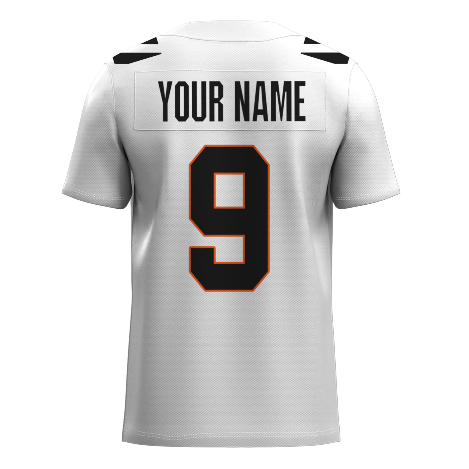 Custom Red White-Orange Authentic Football Jersey