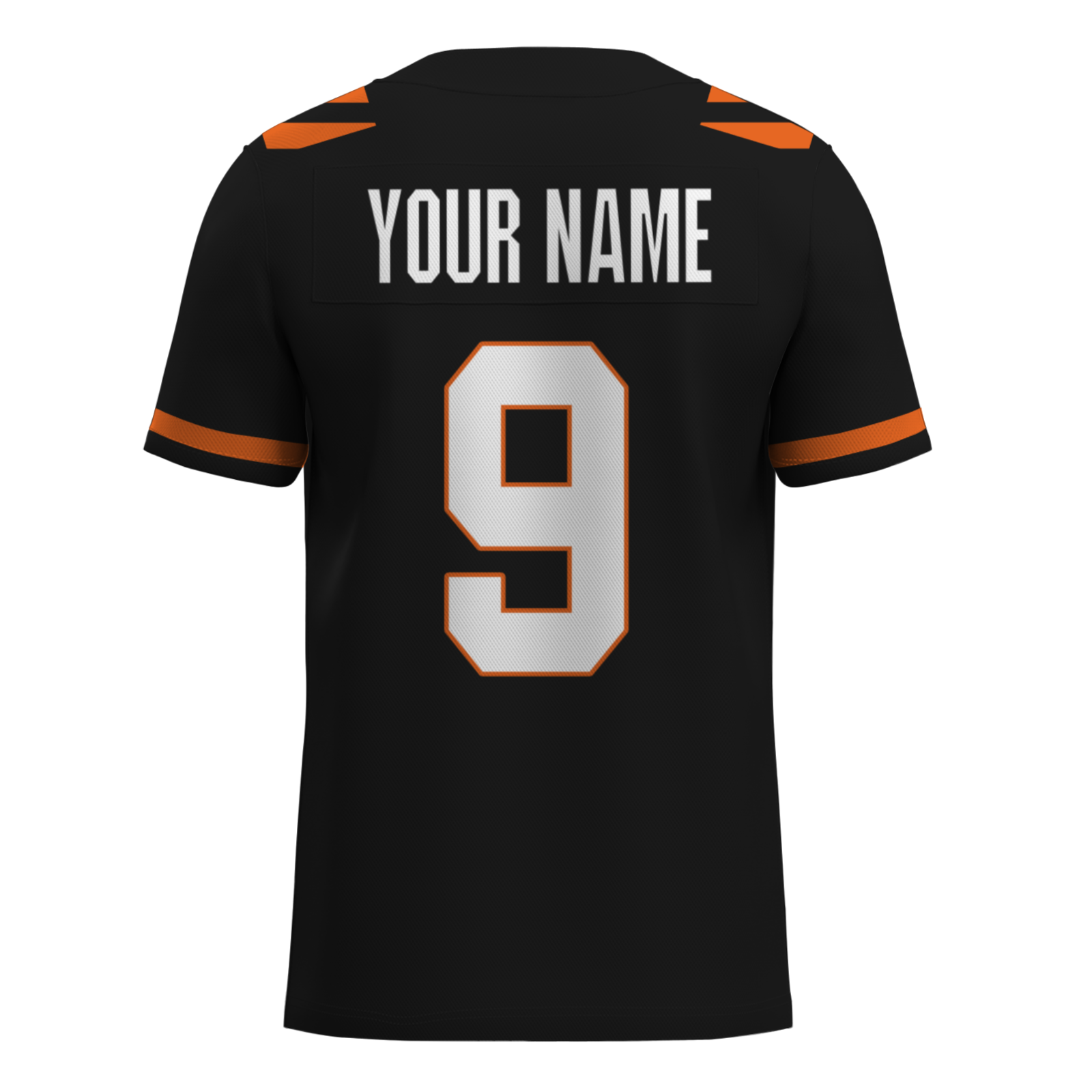 Custom Red White-Orange Authentic Football Jersey