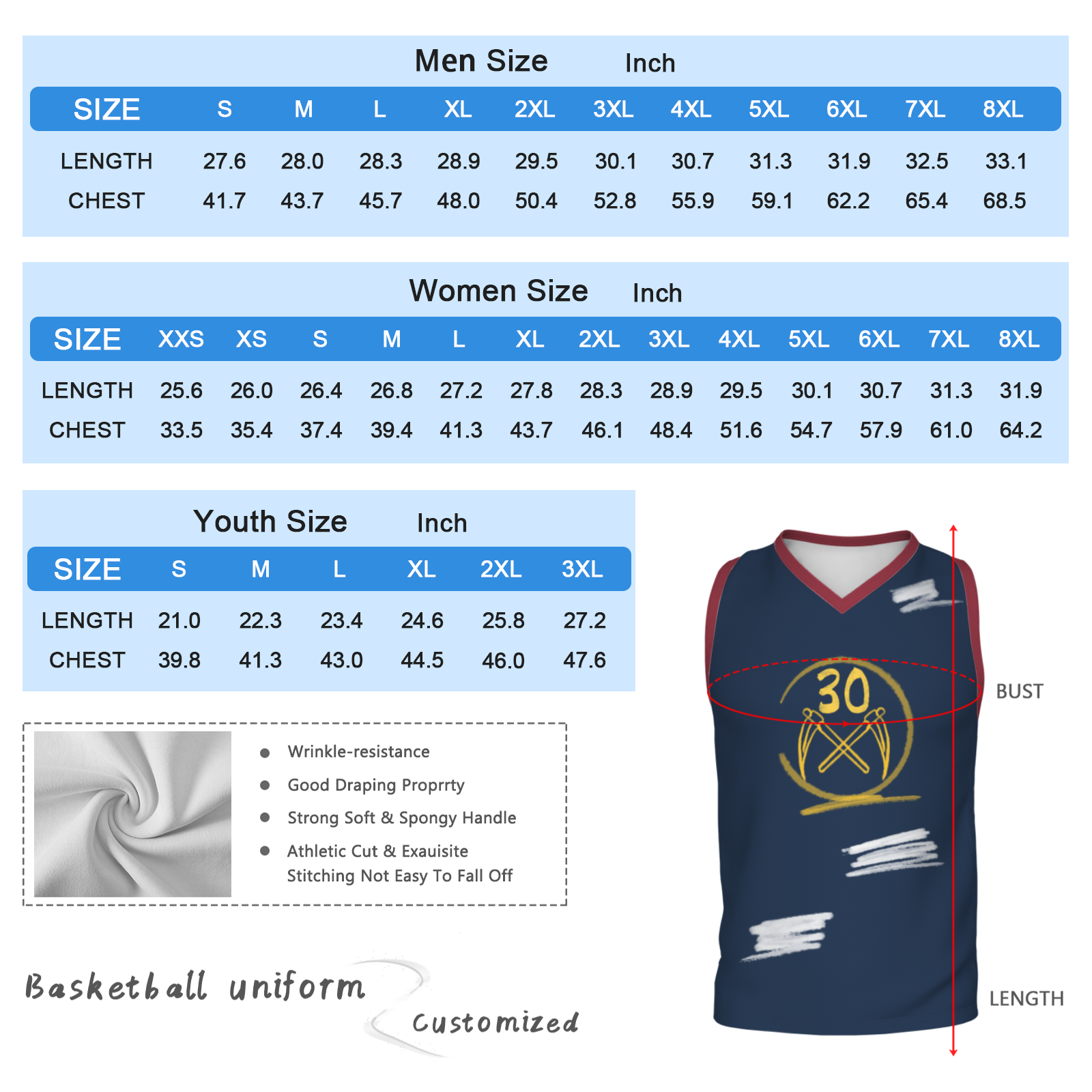 Custom Blue Chinese Painting Horse V-Neck Basketball Jersey