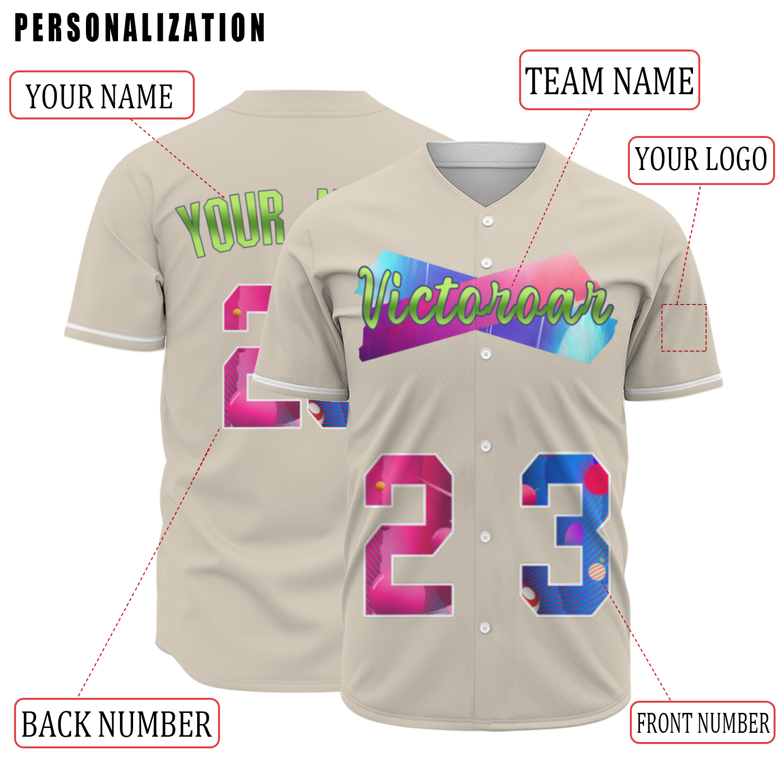 Custom Black Pink-Indigo Authentic Victoroar Baseball Jersey