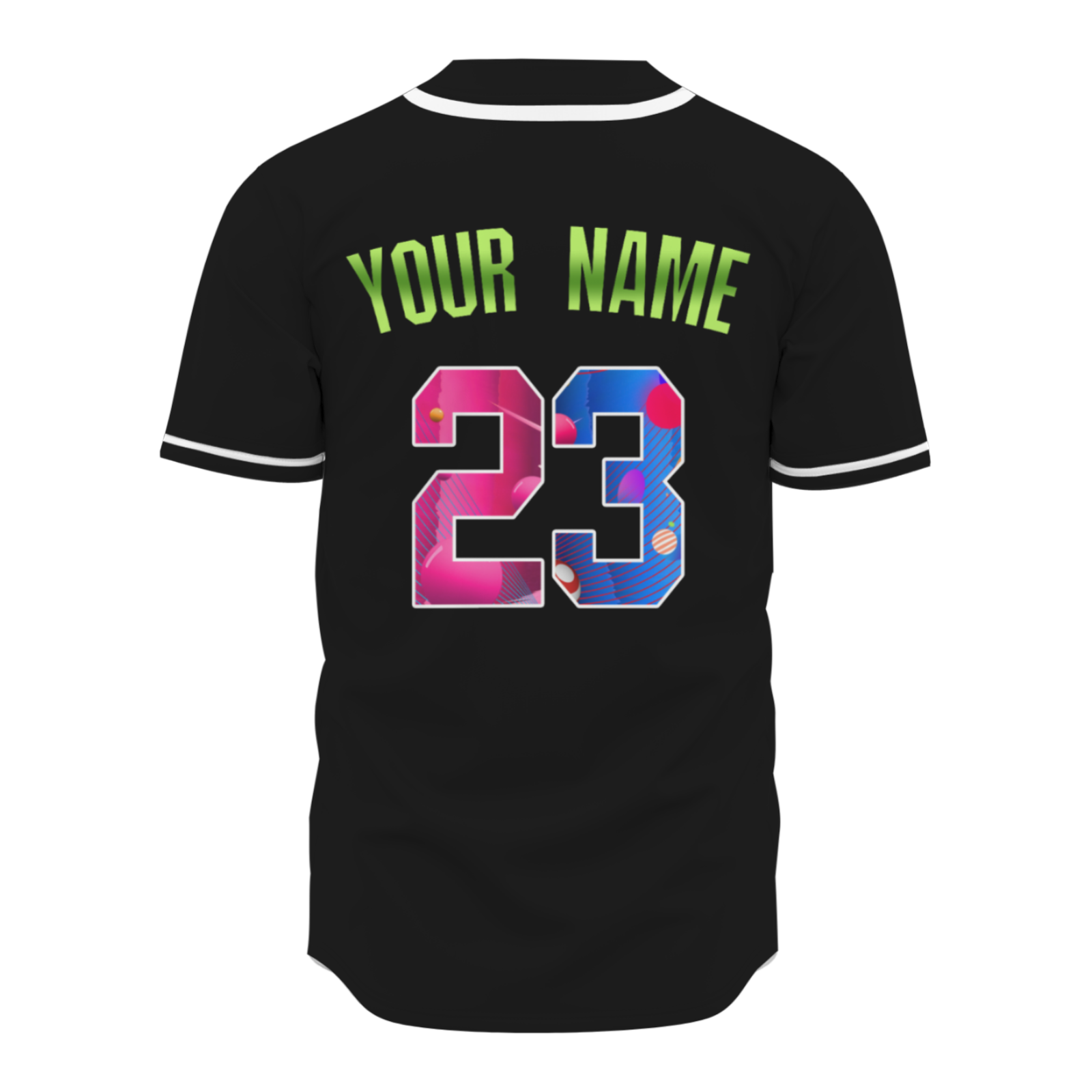 Custom Black Pink-Indigo Authentic Victoroar Baseball Jersey