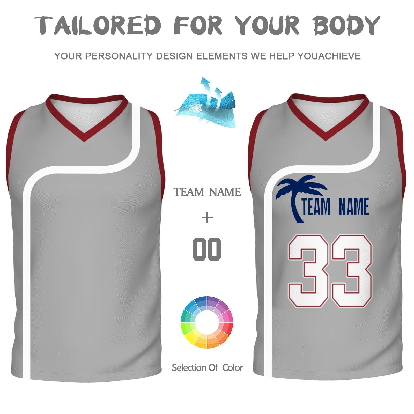 Custom Turquoise White Orange Authentic Coconut Tree Basketball Jersey