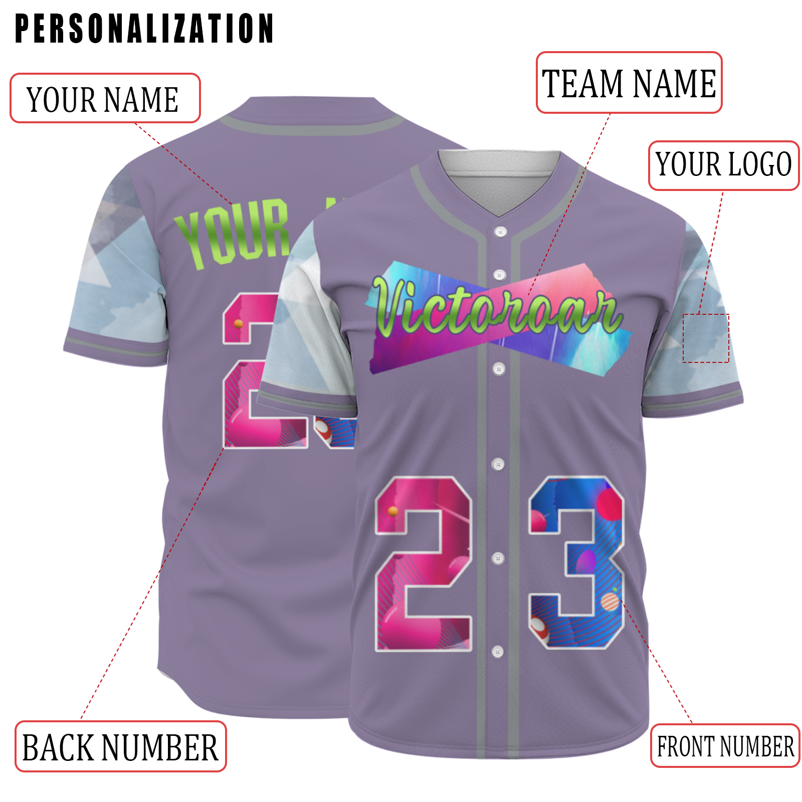 Custom Black Pink-Indigo Authentic Victoroar Baseball Jersey