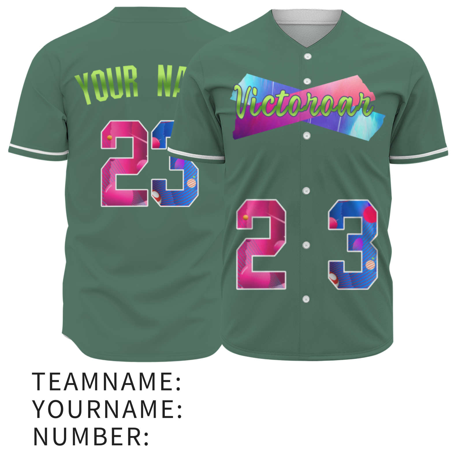 Custom Black Pink-Indigo Authentic Victoroar Baseball Jersey