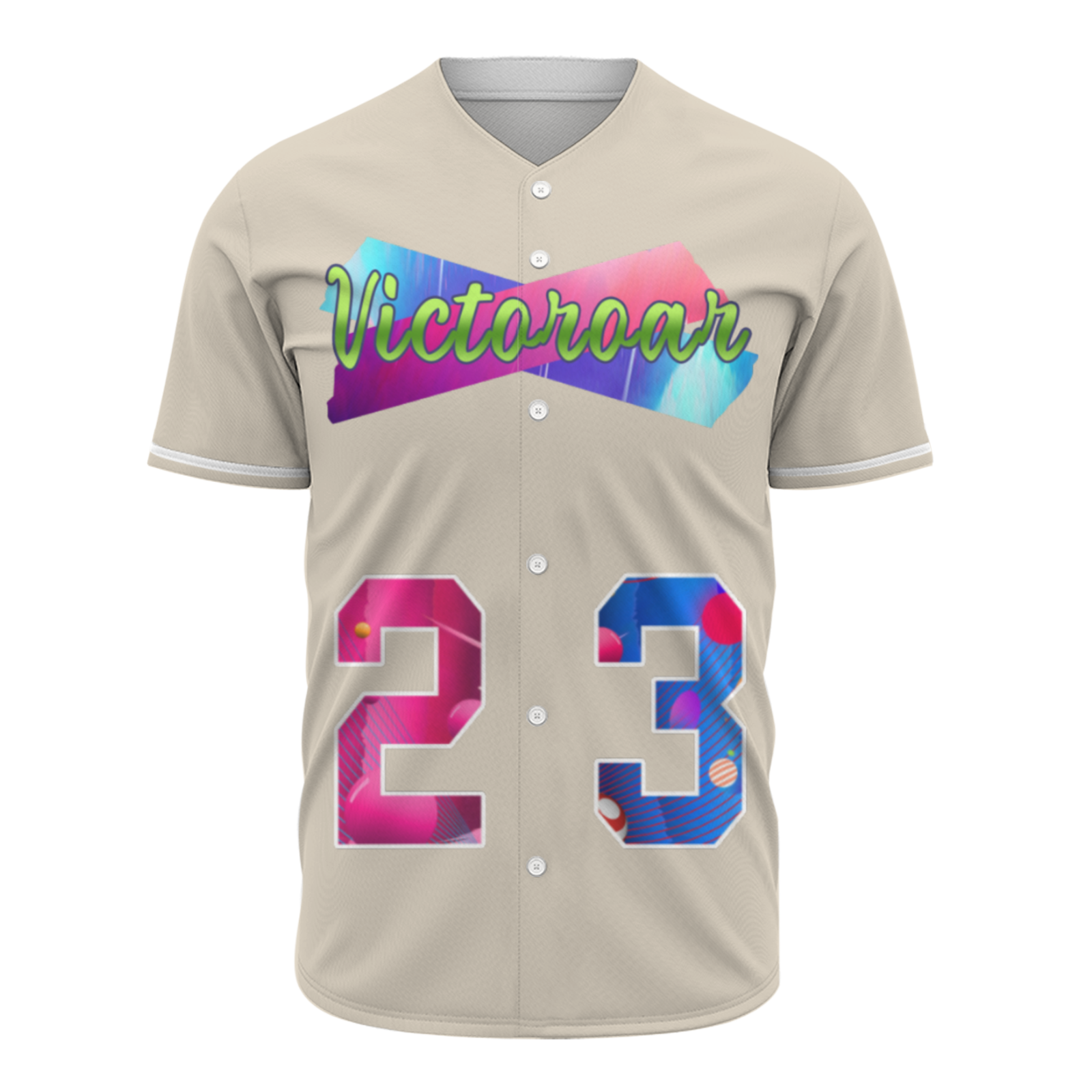 Custom Black Pink-Indigo Authentic Victoroar Baseball Jersey