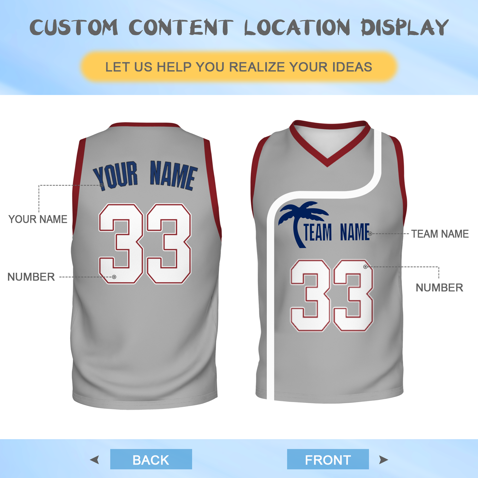 Custom Turquoise White Orange Authentic Coconut Tree Basketball Jersey