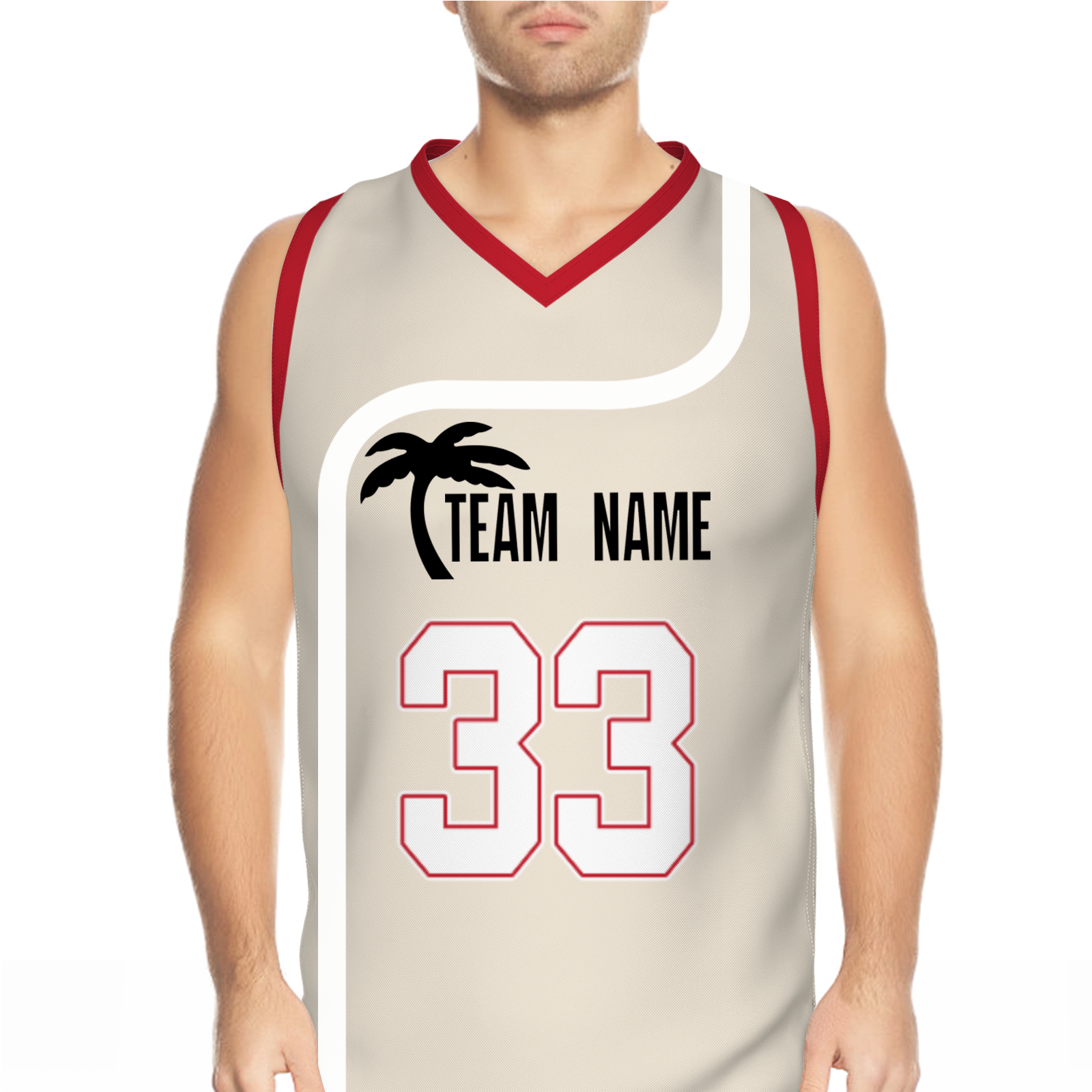 Custom Turquoise White Orange Authentic Coconut Tree Basketball Jersey